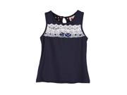Richie House Girls Top with Lace and Bow Accents RH0299 12M