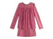 Richie House Girls Purple Top with Decorated Lace Layer RH0894 A 2 3