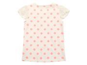 Richie House Girls Polka Dot T Shirt with Lace Sleeve RH1618 3 4