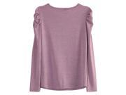 Richie House Girls Warm T Shirt with Lace and Tulle In Front RH1492 C 2 3