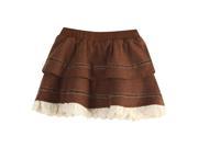 Richie House Girls Skirt with Lace RH1248 A 3 4