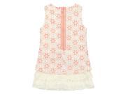 Richie House Girls Charming Dress with All Over Jacquard Flower RH1010 5 6