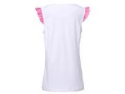 Richie House Girls T Shirt with Ruffled Sleeve RH2068 3 4