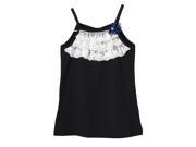 Richie House Girls Blue Tank Top with Lace and Bow Accent RH0304 B 2 3