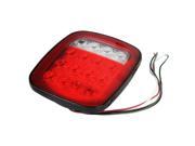 Forti USA 12V 16 LED Stop Turn Tail lights for Truck Trailer Boat Jeep Truck Trailer Boat Jeep Red white 1 pc