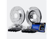 Max TA104513 Front + Rear Premium Silver Slotted & Cross Drilled Rotors and Carbon Metallic Pads Combo Brake Kit Max TA104513 Front + Rear Premium Silver Slotted & Cross Drilled Rotors and Carbon Metallic Pads Combo Brake Kit