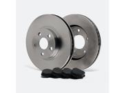 Max TA035241 Front OE Blank Replacement Rotors and Carbon Metallic Pads Combo Brake Kit