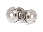 Front + Rear Premium Slotted & Drilled Rotors SY104733 / Fits: 2009 09 Mercedes Benz SLK300 w/o Sport Pkg Front + Rear Premium Slotted & Drilled Rotors SY104733 / Fits: 2009 09 Mercedes Benz SLK300 w/o Sport Pkg