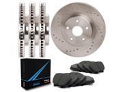 Front + Rear Premium Cross Drilled Rotors and Carbon Metallic Pads Brake Kit TA110423 / Fits: 2011 11 2012 12 2013 13 Ford Econoline E250 Front + Rear Premium Cross Drilled Rotors and Carbon Metallic Pads Brake Kit TA110423 / Fits: 2011 11 2012 12 2013 13 Ford Econoline E250