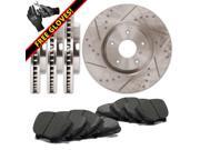 Max TA108633 Front + Rear Premium Slotted & Cross Drilled Rotors and Carbon Metallic Pads Combo Brake Kit Max TA108633 Front + Rear Premium Slotted & Cross Drilled Rotors and Carbon Metallic Pads Combo Brake Kit