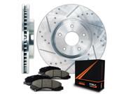 Max KT092112 Rear Silver Slotted & Cross Drilled Rotors and Ceramic Pads Combo Brake Kit Max KT092112 Rear Silver Slotted & Cross Drilled Rotors and Ceramic Pads Combo Brake Kit