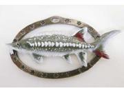 Painted ~ Sturgeon Large ~ Holiday Ornament ~ FP087OR