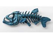 Painted ~ Skeleton Fish Blue ~ Lapel Pin Brooch ~ FP112B