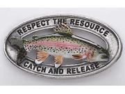 Painted ~ Catch Release Rainbow ~ Lapel Pin Brooch ~ FP114