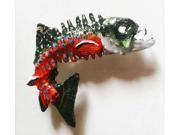 Painted ~ Brook Trout ~ Lapel Pin Brooch ~ FP115B