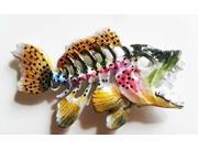Painted ~ Premium Leaping Steelhead Skeleton Fish ~ Lapel Pin Brooch ~ FP120PRD