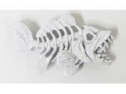 Painted ~ Premium New Skeleton Fish White ~ Lapel Pin Brooch ~ FP120PRE
