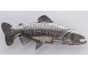Pewter ~ Tiger Trout ~ Lapel Pin Brooch ~ F022