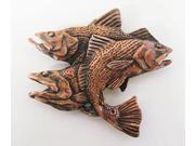 Copper ~ Premium Gulf Slam Redfish Snook Speckled Trout ~ Lapel Pin Brooch ~ SC033PR