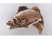 Copper ~ Striped Bass Leaping ~ Lapel Pin Brooch ~ SC052