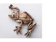 Copper ~ Tree Frog Climbing ~ Lapel Pin Brooch ~ AC062
