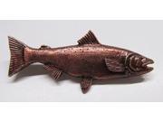 Copper ~ Premium Coho Salmon Ocean ~ Lapel Pin Brooch ~ FC046PR