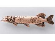 Copper ~ Northern Pike Small ~ Lapel Pin Brooch ~ FC064