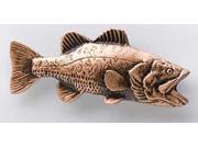 Copper ~ Largemouth Bass ~ Lapel Pin Brooch ~ FC082