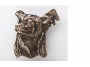 Copper ~ Chinese Crested ~ Lapel Pin Brooch ~ DC052