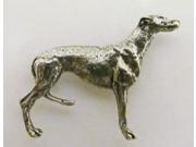 Pewter ~ Full Body Greyhound ~ Lapel Pin Brooch ~ D396F
