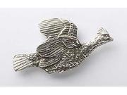 Pewter ~ Ruffed Grouse Flying ~ Lapel Pin Brooch ~ B029