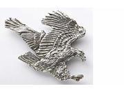 Pewter ~ Bald Eagle Flying ~ Lapel Pin Brooch ~ B051