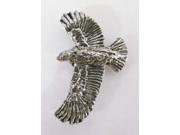 Pewter ~ Red~Tailed Hawk ~ Lapel Pin Brooch ~ B056