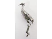 Pewter ~ Great White Egret ~ Lapel Pin Brooch ~ B071