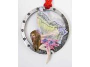 Painted ~ Fairy Brown Hair ~ Holiday Ornament ~ AP100ORB