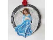 Painted ~ Angel Blue ~ Holiday Ornament ~ AP101ORA