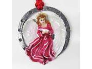 Painted ~ Angel Pink ~ Holiday Ornament ~ AP101ORC