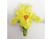 Painted ~ Bearded Iris Yellow ~ Lapel Pin Brooch ~ AP123B