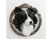 Painted ~ Border Collie ~ Holiday Ornament ~ DP030OR