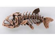 Copper ~ Skeleton Fish ~ Lapel Pin Brooch ~ FC112