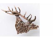 Copper ~ Elk Head Bugling Small ~ Lapel Pin Brooch ~ MC002