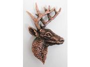 Copper ~ Premium Whitetail Deer Front ~ Lapel Pin Brooch ~ MC007PR