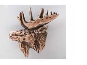 Copper ~ Moose Head Small ~ Lapel Pin Brooch ~ MC017