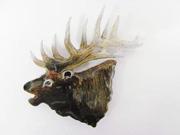 Painted ~ Premium Elk Head Bugling ~ Lapel Pin Brooch ~ MP001PR