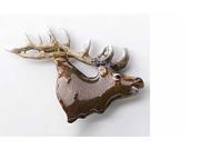 Painted ~ Elk Head Bugling Small ~ Lapel Pin Brooch ~ MP002