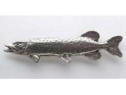 Pewter ~ Northern Pike Large ~ Lapel Pin Brooch ~ F063