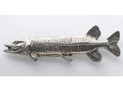 Pewter ~ Muskellunge ~ Lapel Pin Brooch ~ F068