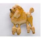 Painted ~ Full Body Standard Poodle ~ Apricot ~ Lapel Pin Brooch ~ DP442DF