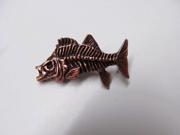 Copper ~ Striped Bass Skeleton Fish ~ Lapel Pin Brooch ~ SC146