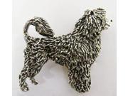 Pewter ~ Full Body Portuguese Water Dog ~ Lapel Pin Brooch ~ D446F
